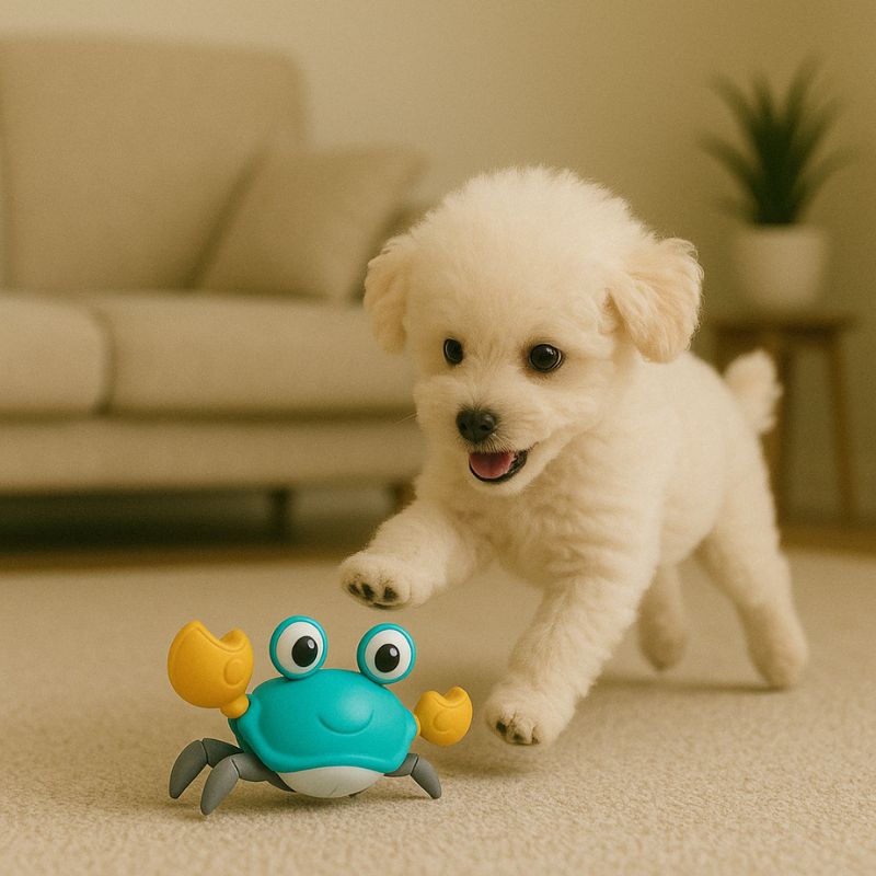 Interactive Crawling Crab Dog Toy