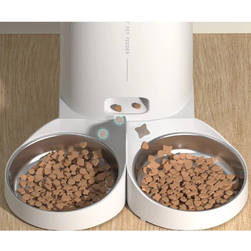 Double Bowl Automatic Pet Feeder 4L Wi - Fi - Equilibrium Pet