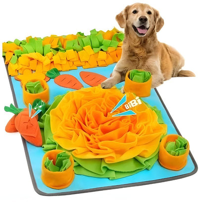 Large Dog Snuffle Mat Carrot Field - Equilibrium Pet